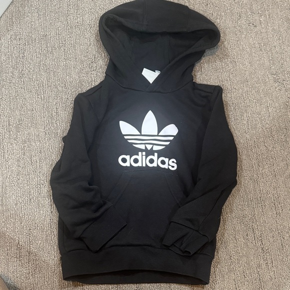 Adidas 4T Kids Black and White Hoodie - Picture 1 of 4